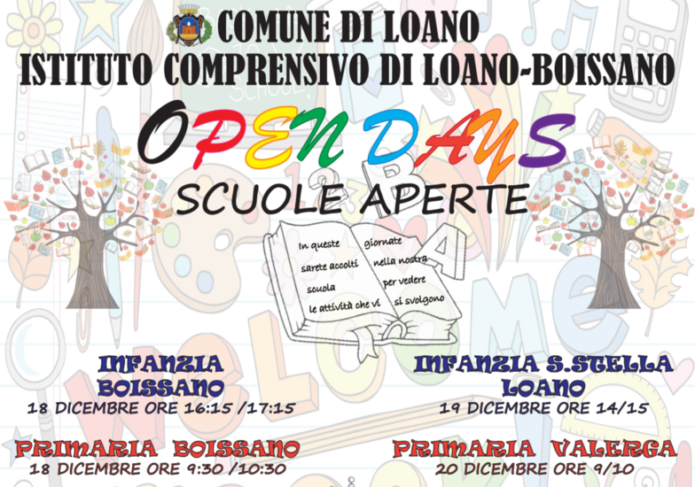 Open days Istituto Comprensivo Loano-Boissano